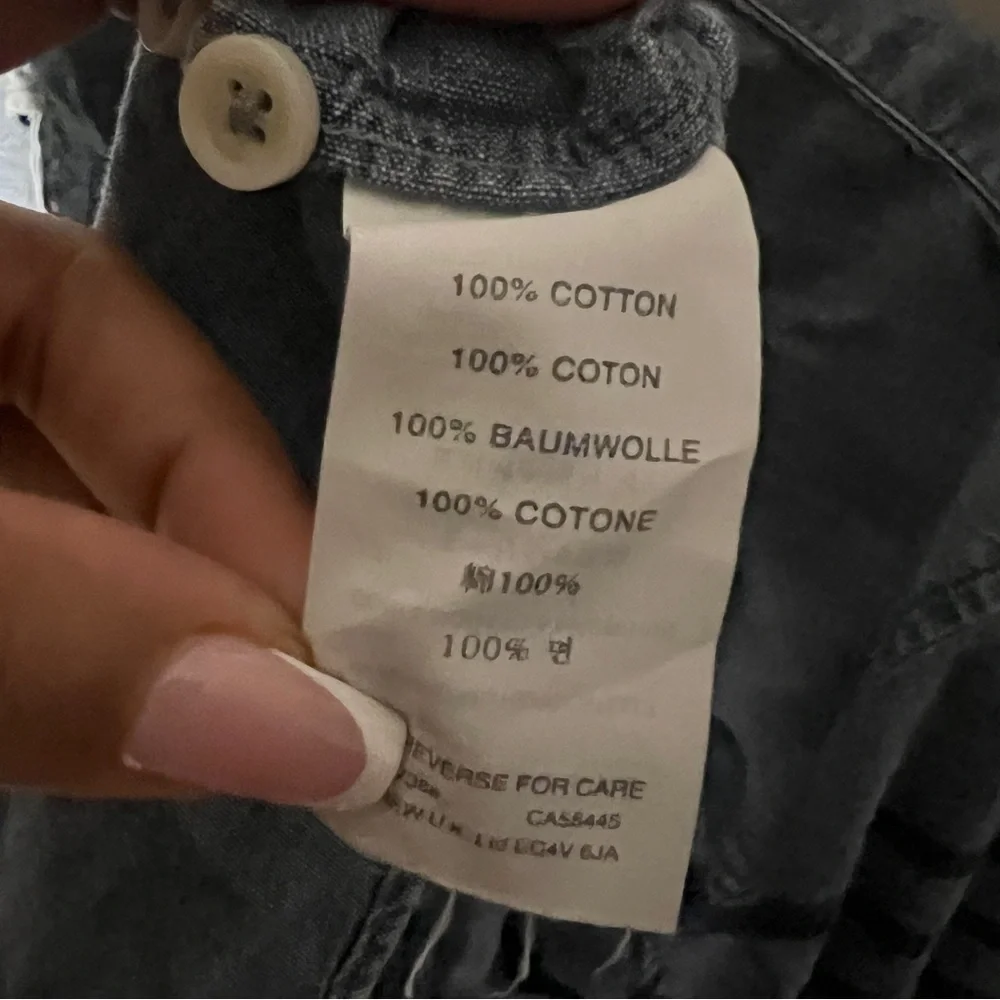 3/$50 J. Crew Stripe Chambray Cotton Denim Slim Button Up Shirt SZ S